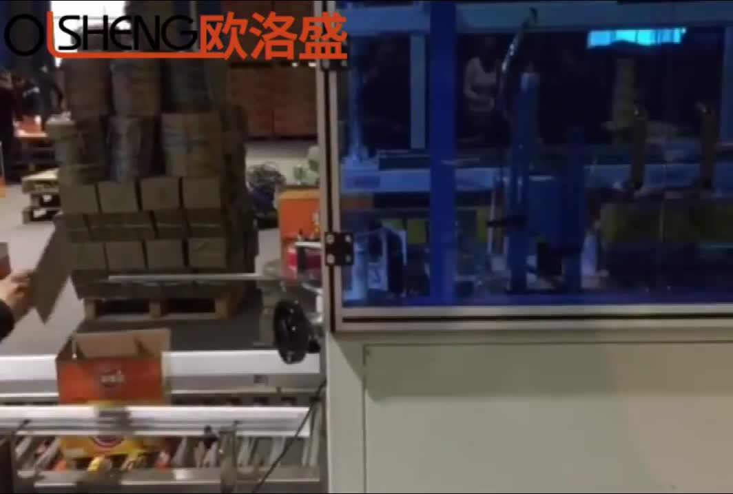 食品厂采购欧洛盛高速开箱机案例视频