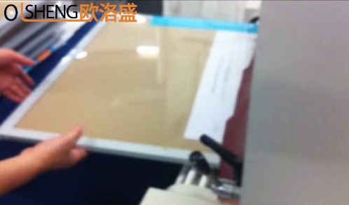 写字板白板使用了热收缩包装机包膜案例视频