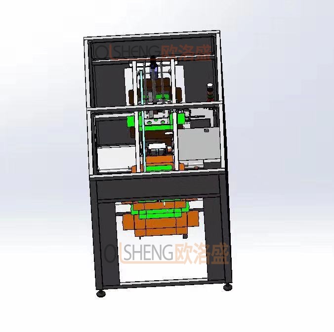 自动飞机盒折盒机3D图